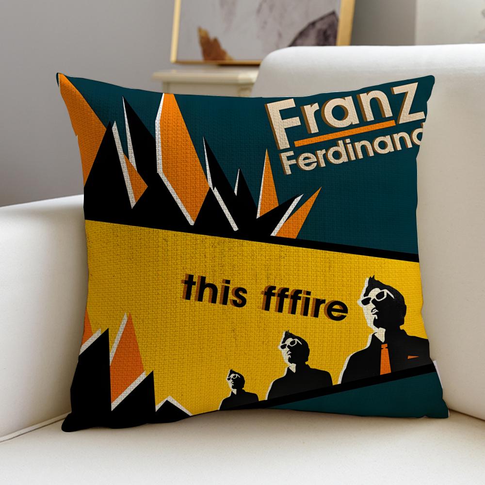 Indie FFranz FerdinandS Cushion Cover Breathable and skinfriendly linen pillowcase square removable and washable cushion