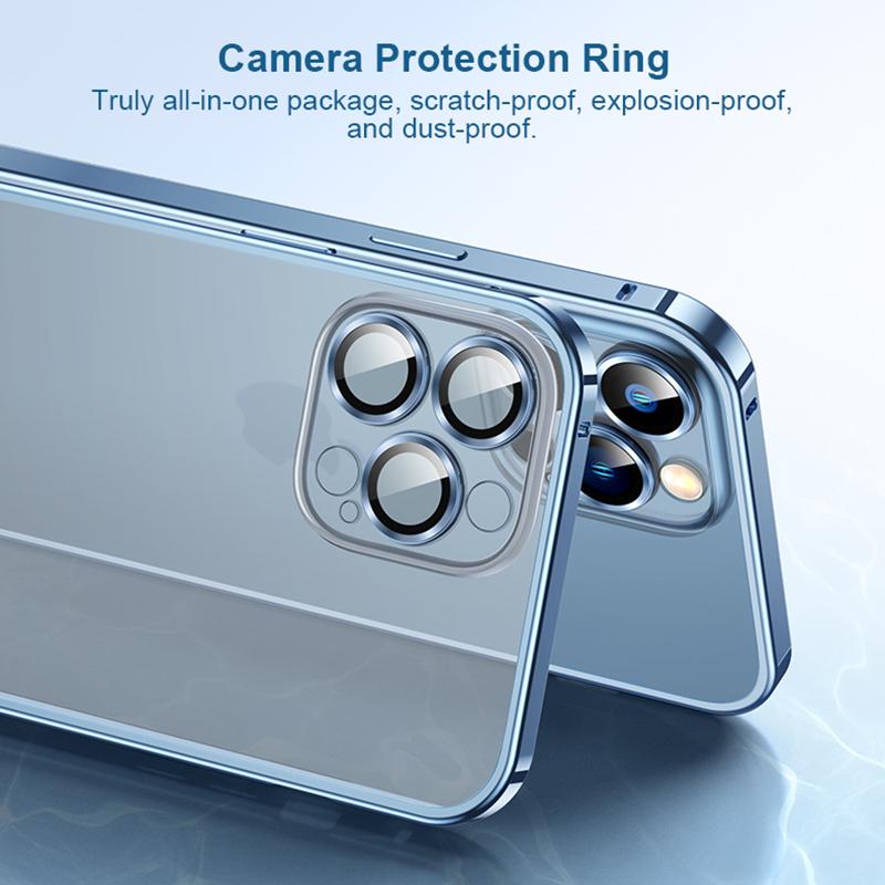 USAMS Матовый полупрозрачный чехол из алюминиевого сплава с металлическим каркасом для iPhone 14 13 12 Pro Max, поддерживающая крышка