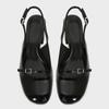 Fashion Round Toe Buckle Back Strap Women Sandals High Quality Patent Leather Hoof Heel Mary Jane Shoes Fashion Comfort Plus Size Shoes
