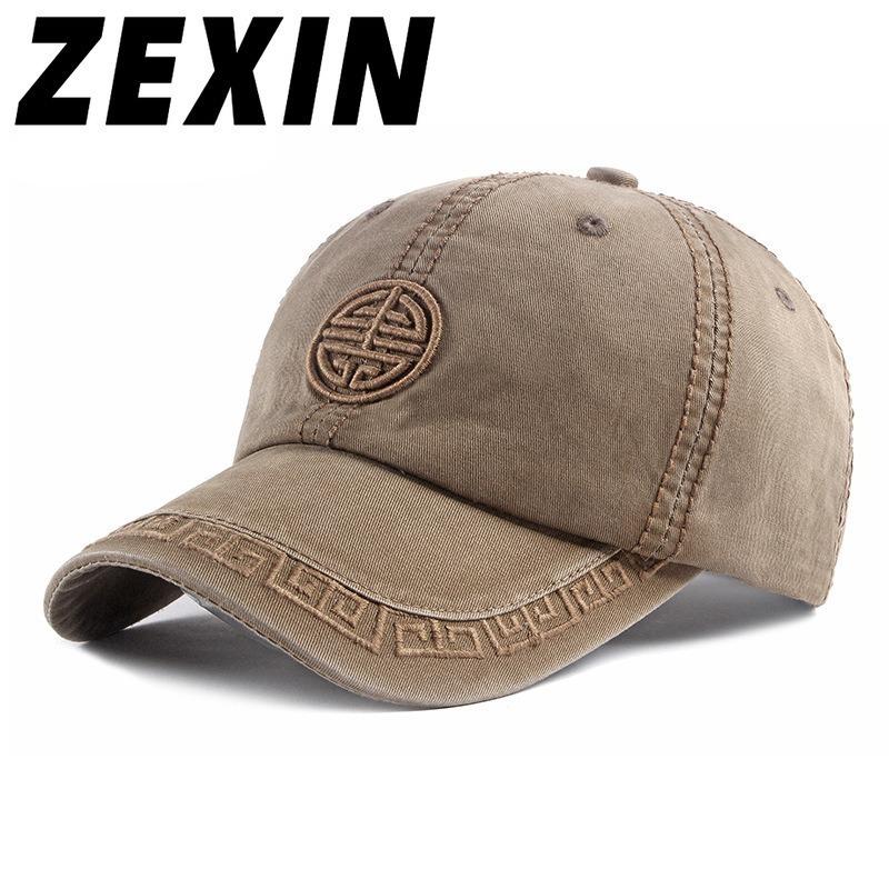 ZEXIN Шляпа в китайском стиле, шляпа с утиным языком, хипстерская индивидуальная бейсбольная шляпа, хлопковая солнцезащитная шляпа от солнца