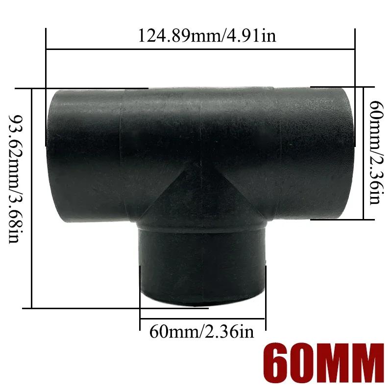 2X 42/60/75/90mm Air Vent Ducting T Piece Y Branch Pipe Connector Joiner Splitter For Webasto Eberspaecher Diesel Parking Heater