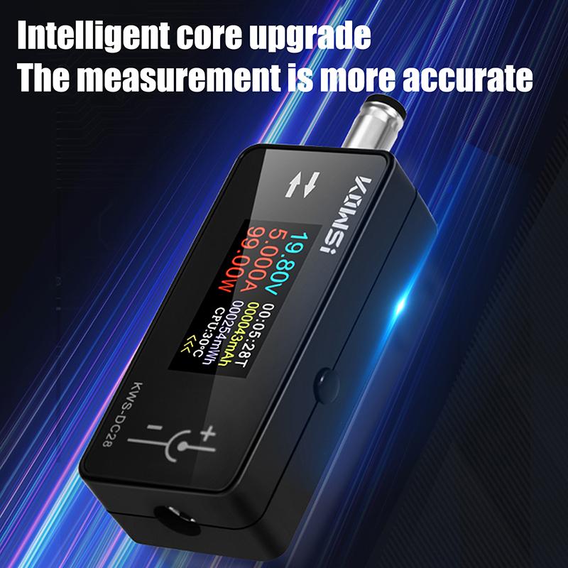 Kws-Dc28 0,96-дюймовый TFT HD цифровой дисплей Dc 5,5*2,5 интерфейсный тестер напряжения амперметр измеритель мощности Multi In One дисплей