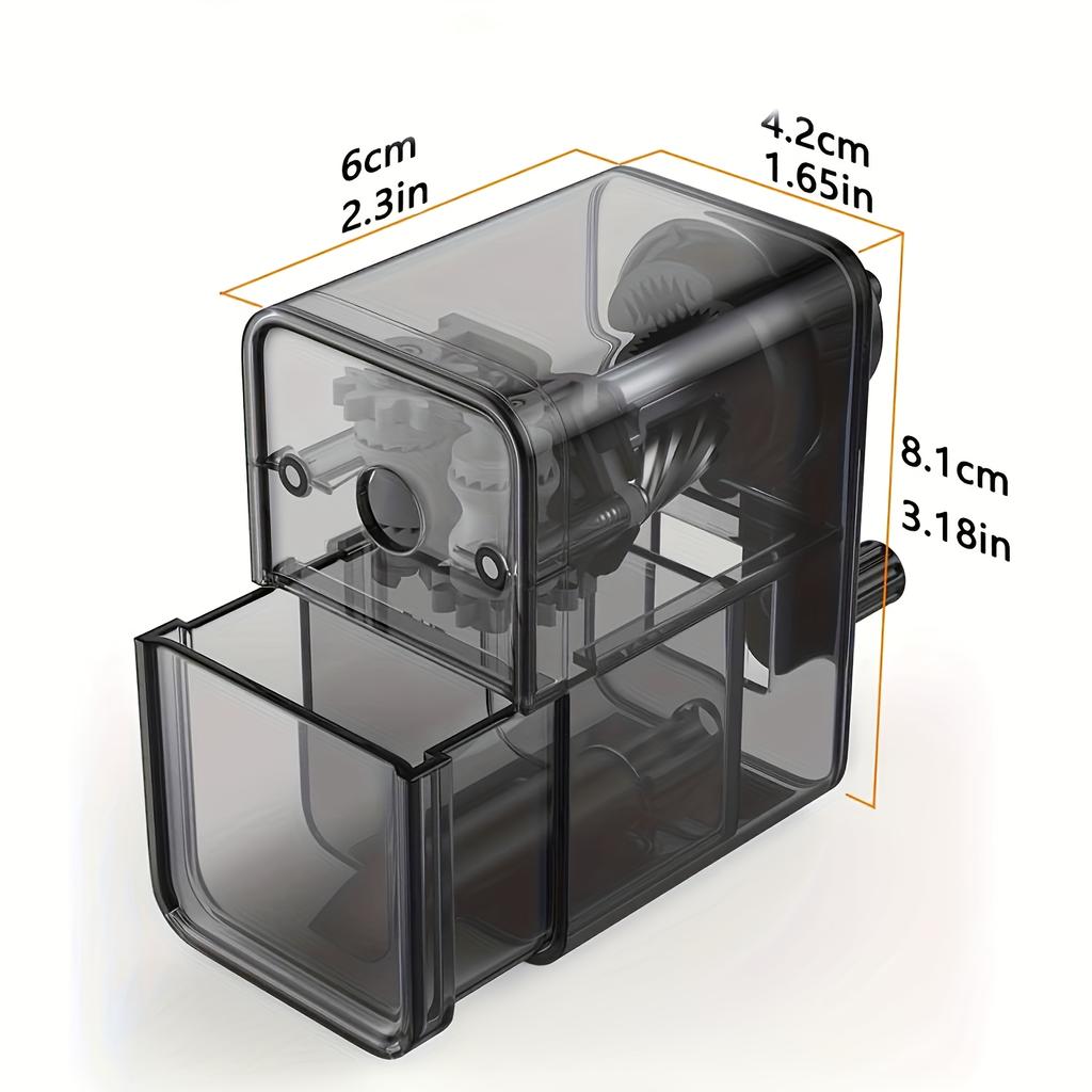 Черная ручная точилка для карандашей с более прочным винтовым лезвием для быстрой заточки цветных/художественных карандашей