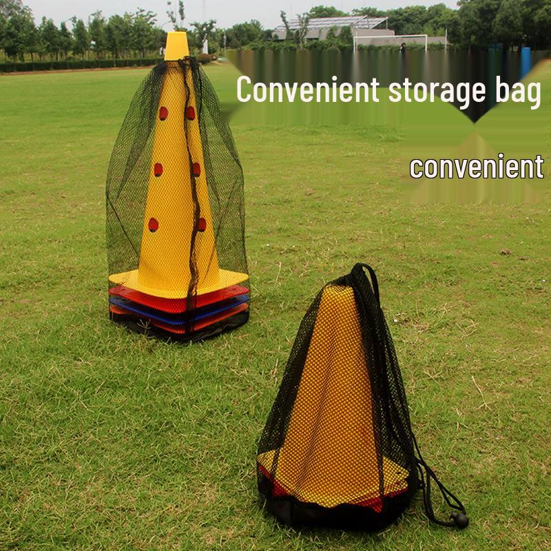 Agility Training Set: Marker Cones, Ice Cream Buckets, Frisbee Discs, Poles, Stakes, Rings, Ladders for Sports & Taekwondo.