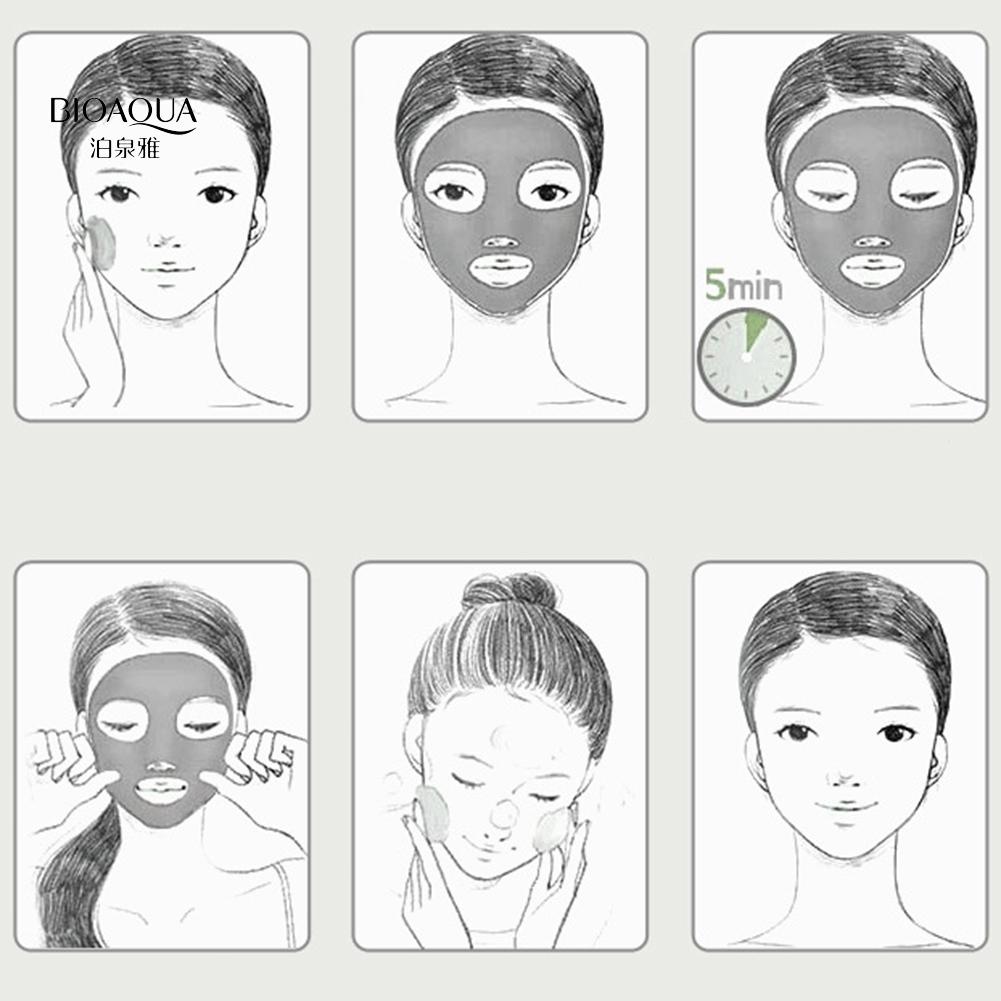 TBH BIOAQUA Коллагеновая маска против морщин и старения из газированной пузырьковой глины, увлажняющая, глубоко очищающая, уход за кожей лица