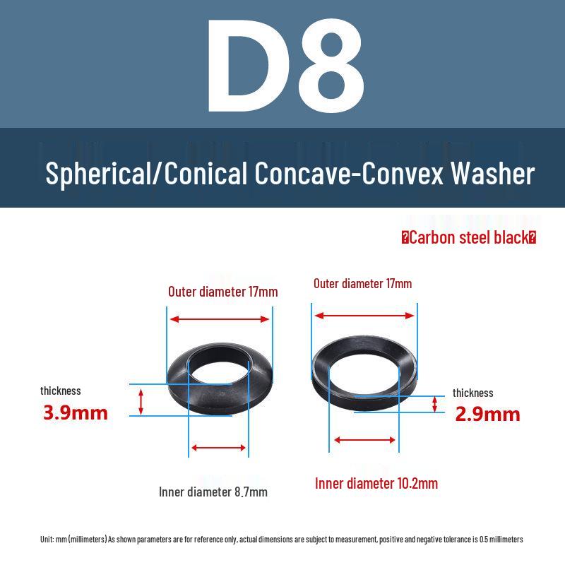Сферическая коническая прокладка из нержавеющей стали 304 - Комбинация вогнуто-выпуклая