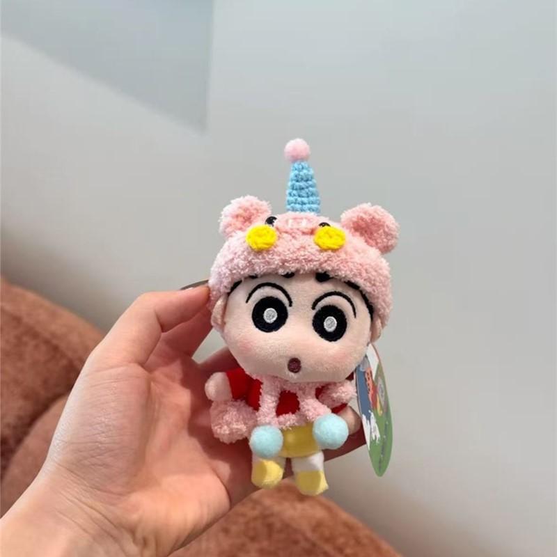 Shinchan Crayon Chef Adorable Plush Keyring Interior Ornament For Kids Gift