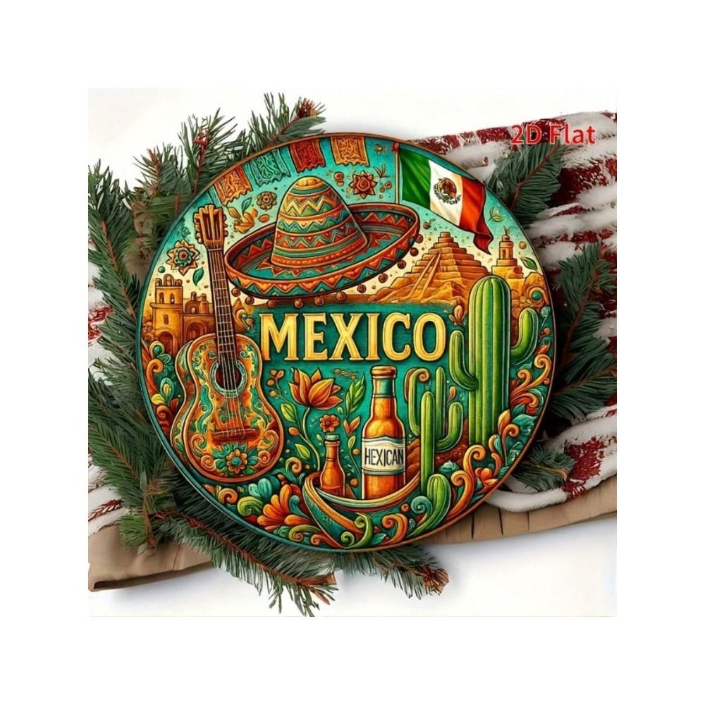 Кактус Cinco de Mayo Металлическое Настенное Искусство Постер Домашний Декор