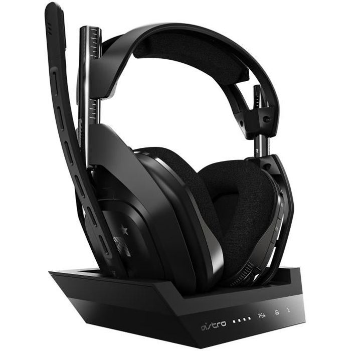 Gaming Headset - Wireless - Logitech G - A50 - PS5, PS4, PC, MAC - Black/Silver