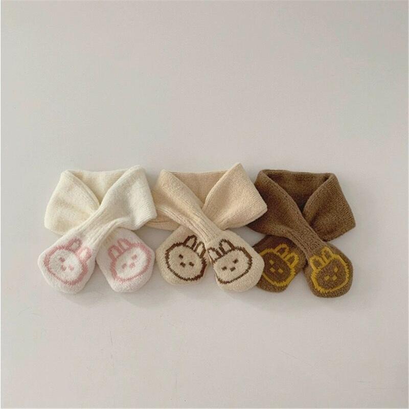 Однотонный детский шарф Детский утеплитель шеи Осень Зима Защита шеи Ветрозащитный платок для мальчиков и девочек от 6 месяцев до 4 лет