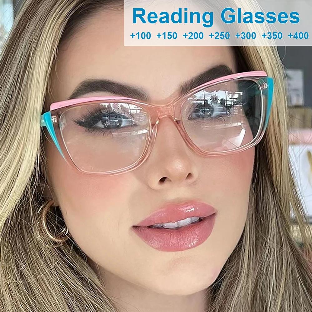 Очки для чтения «кошачий глаз» Ретро Мода Пресбиопические очки Винтажные ридеры для женщин +1.0 До +4.0