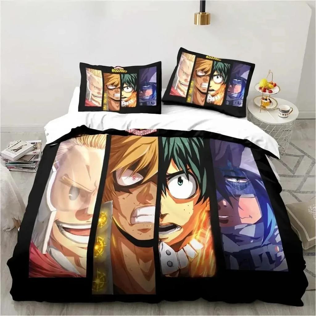 3D Print Bedding Gift My Hero Academia Bedding Set Single Twin Full Queen King Size Bed Set Adult Kid Bedroom Home Textile