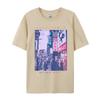 Японская ретро эстетика Токио Мода Топы Рубашки Осень Camisa Премиум Хлопок Унисекс Футболка Приталенный крой