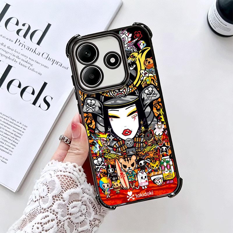 Япония T-Tokidokis Арт Мягкий Чехол Для Телефона Для Xiaomi Redmi Note 14 15 Pro Plus 13 12 11S 11T 5G 10 9S 9 Покрытие Противоударный Fundas