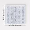 Silicone Nail Art Charm Mold Heat Resistant Angel Heart Fruit Prints for Home DIY Manicure Nail Decoration Making