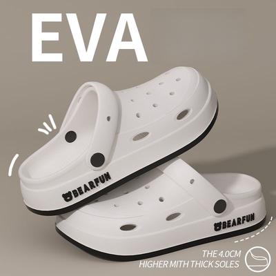 Baotou Hole Shoes женские милые тапочки сандалии с рисунком летние дышащие пляжные туфли на толстой подошве для мужчин