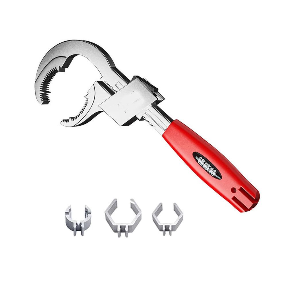 Double-ended Bathroom Wrench 4-in-1 Sink Plumbers Wrench Adjustable Faucet Wrench Kitchen