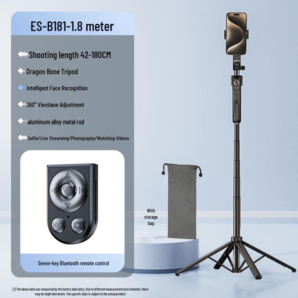 B181 360° Intelligent Face-Tracking Selfie Stick with 1.8m Four-Leg Stand