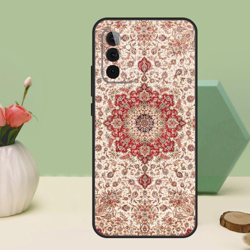 Персидский ковер Цветочный узор Для Samsung Galaxy A16 A55 A35 A15 A32 A12 A22 A52 A54 A34 A14 A56 A36 A26 A13 A53 A06 Чехол