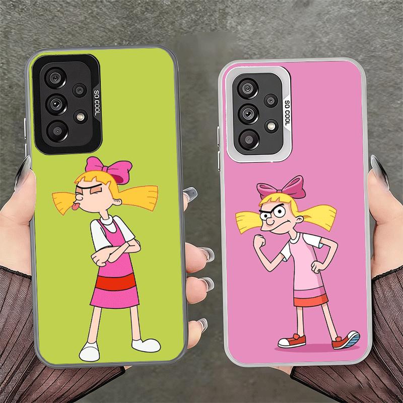 Cartoon Hey Arnold Helga Shockproof Phone Case for Samsung A17 A16 A15 A14 A37 A57 A36 A56 A26 A35 A55 A25 A34 A54 A24 A13 A23 A