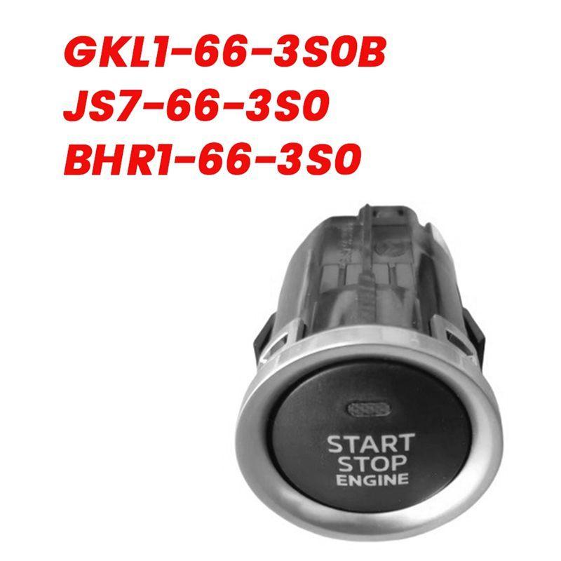 Durable-Engine One-Touch Start Button Ignition Switch GKL1-66-3S0 BJS7-66-3S0 For Mazda 6/3/2 CX-3 CX-5 14-21 LHD BHR1663S0