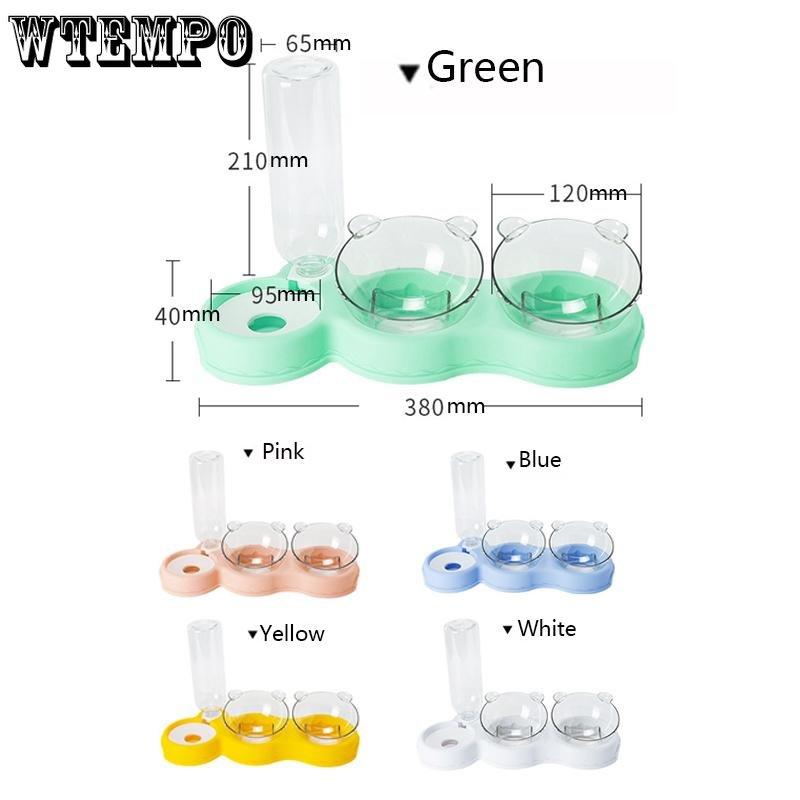 WTEMPO Миска для домашних животных, автоматическая кормушка для собак, кошек, миска для еды, контейнер для питья, приподнятая подставка, миска для поения, кормушка для домашних животных, товары для домашних животных