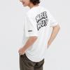 Uniqlo Мужская футболка с принтом Микки Мауса, с круглым вырезом, прямого кроя, Белая 446225-00