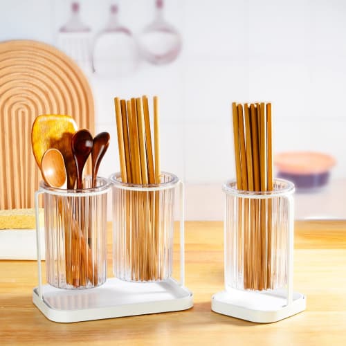 Umlaca Stylish Chopstick Holder, Chopstick Drainer for Chopsticks and Forks, Kitchen Chopstick Holder, Tool Holder, Kitchen Cutlery Stand, Chopstick S