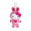 Nakajima Corporation Hello Kitty Mascot Collection Colorful Bunny Pink 198891-24 H12.5 X W8.5 X D4.5cm