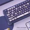 Прозрачные PBT кейкапы для клавиатуры с сублимационной печатью, четырехсторонние, стиль "пудинг", материал ASA
