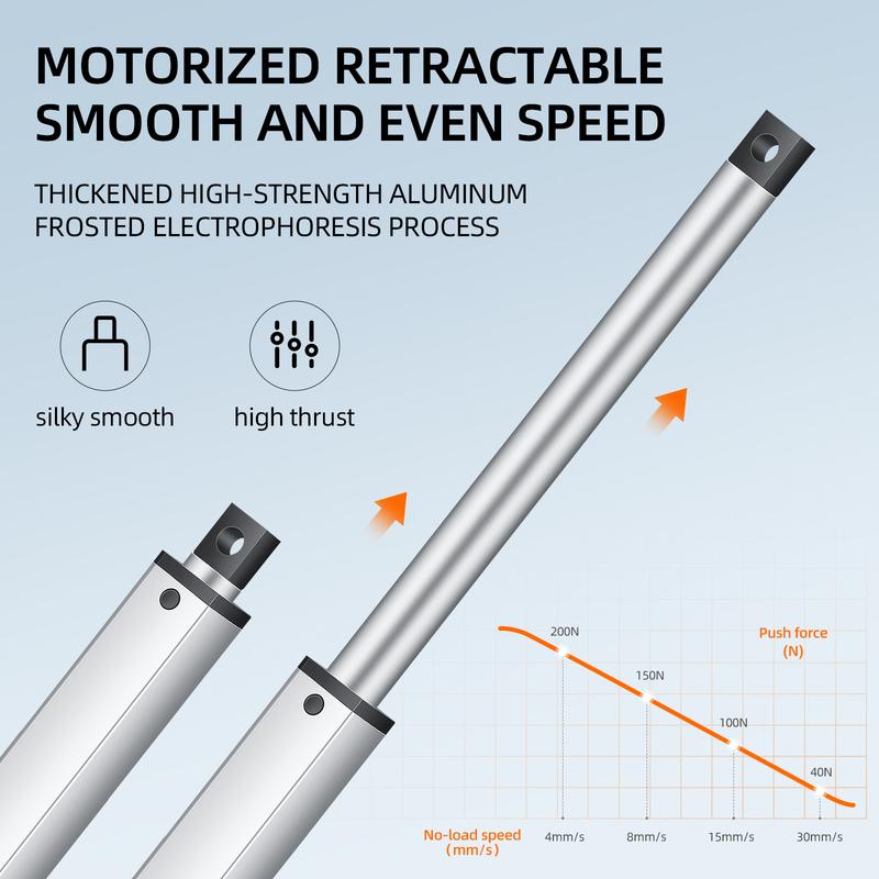 Mini telescopic linear actuator small micro 6V/12V/24VDC electric reciprocating lifting linear actuator stroke range 10-200mm