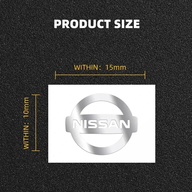 2/5/10pcs 3D Metal Car Emblem Sticker Decor Badge Decal Interior Styling For Nissan Nismo Micra Qashqai Altima Maxima Sentra