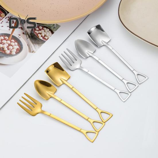 Ложка-лопатка из нержавеющей стали, ложка для мороженого, мини-десертные ложки, креативные формы, кофейная чайная ложка, подарок для кухни, ресторана, вечеринки