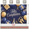 Party Backdrop Flat Feliz Cumpleaos Events Wedding Coming Ceremony Four Season Event Photo Background Front Door Decor Celebrations