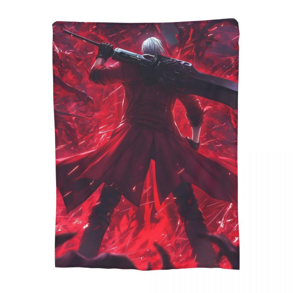 D-Devil May Cry DMC Игра Геймер Плед Мягкий Теплый Фланелевый Плед Плюшевый для Кровати Гостиной Пикника Путешествия Дома Дивана