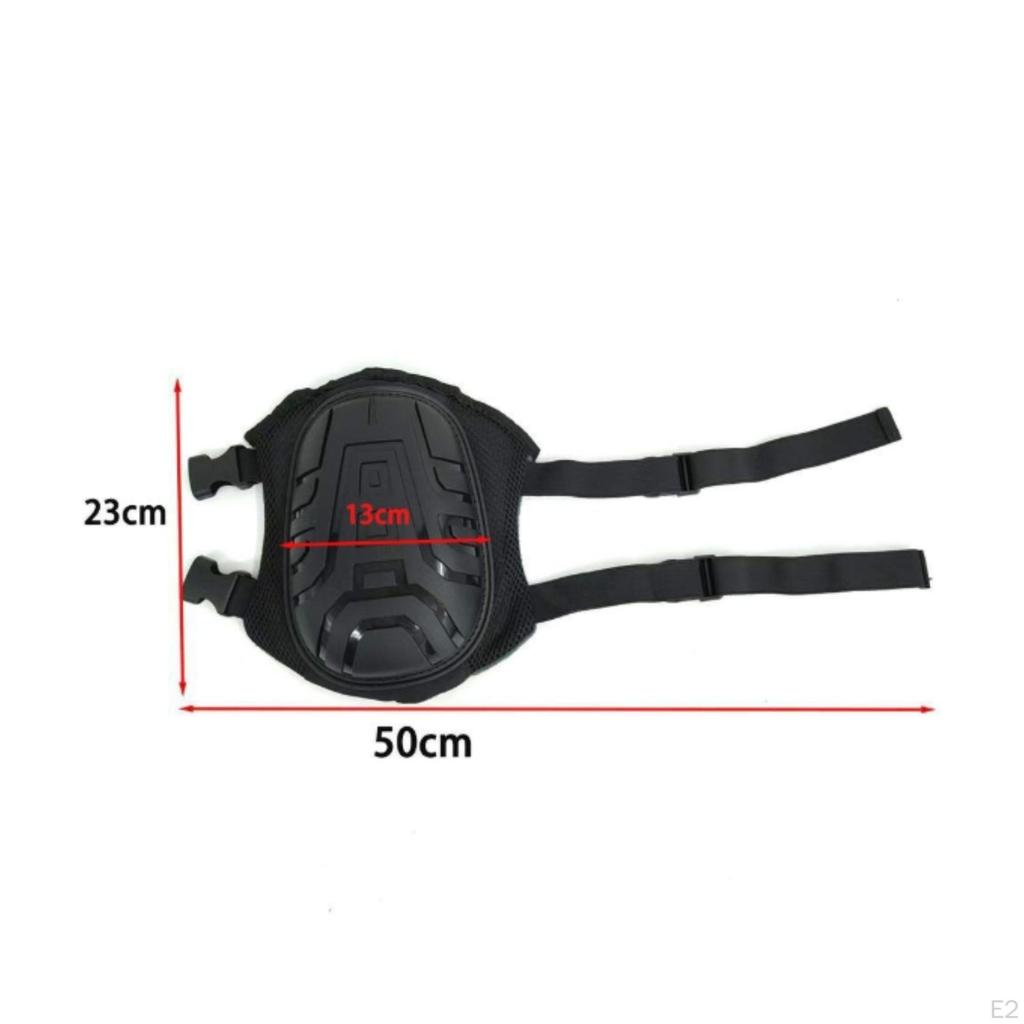 Hard Shell Knee Pads Impact Resistant Black Hook and Loop Sheltering Gear for Laborers,