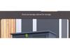 Outdoor Waterproof Storage Cabinet for Garden, Balcony, and Courtyard Tools and Sundries