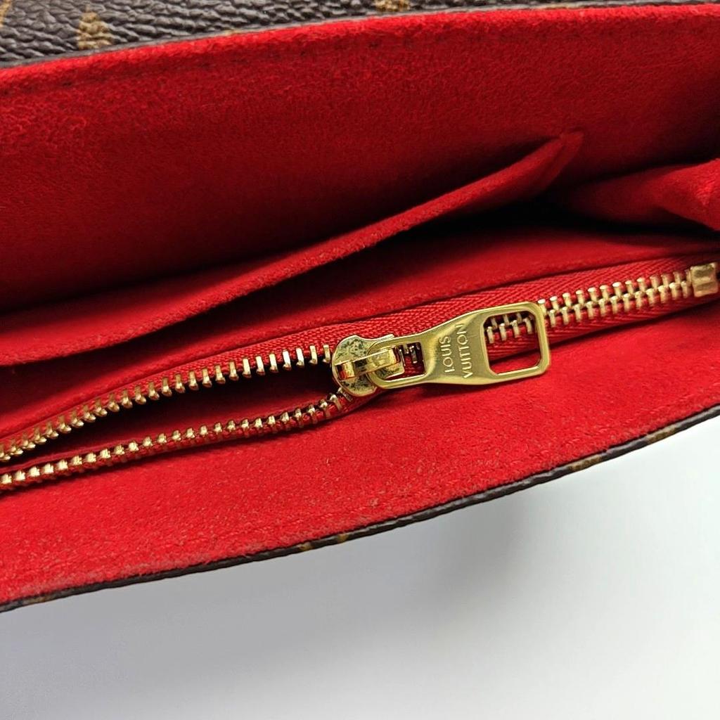 [Pre-Owned] Saint Placide Versatile Commuter Gold Buckle Sliding Chain Classic Monogram Coated Canvas Colorful Leather Handheld Crossbo - Good #NF1PDQ