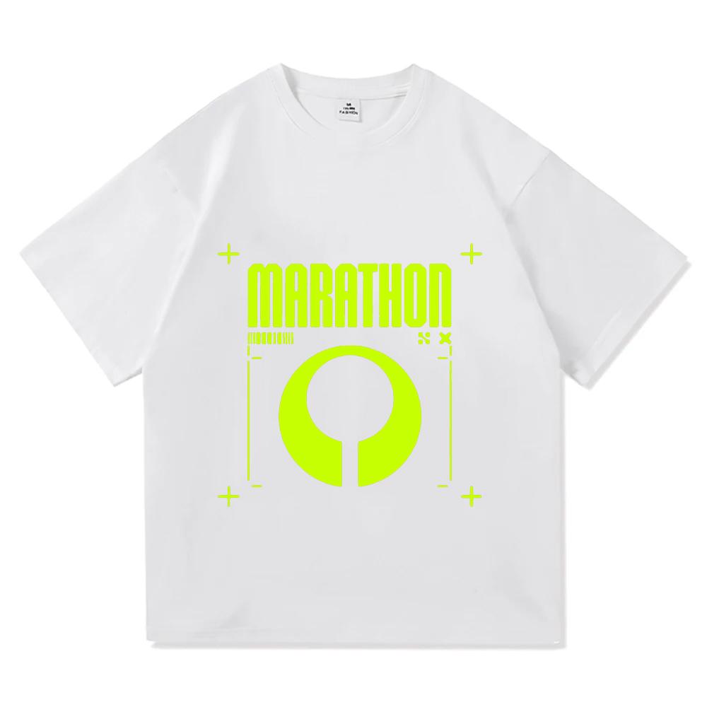 Game Marathon Design Graphic TShirt Unisex Streetwear Short Sleeve Fashion Loose Male Tshirts Summer Oneck Unisex Women Tees Top