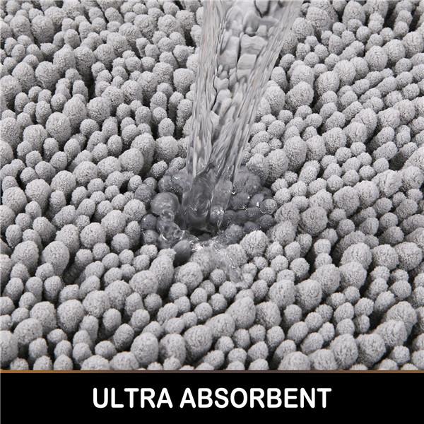 Нескользящий коврик для ванной, мягкий, уютный, лохматый, прочный коврик для ванной комнаты, плюшевый ковер для ванн, тропического душа и под раковиной