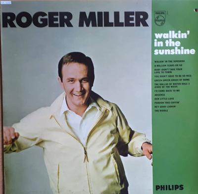 Виниловая пластинка ROGER MILLER - Walkin' In The Sunshine BL7822 Philips 1967 Великобритания Фолк Б/у
