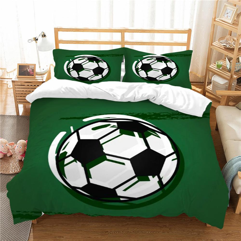 Домашнее постельное белье с 3D футбольным принтом, одеяло, пододеяльник, комплект постельного белья, пододеяльники, детский постельный костюм для мальчиков, удобный