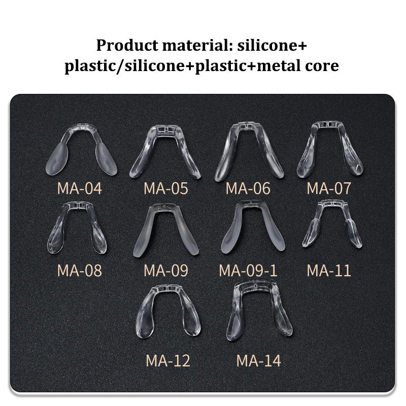 Очки-седловидные Носовые упоры Цельный зажим для переносицы Очки с противоскользящим держателем Аксессуары для очков