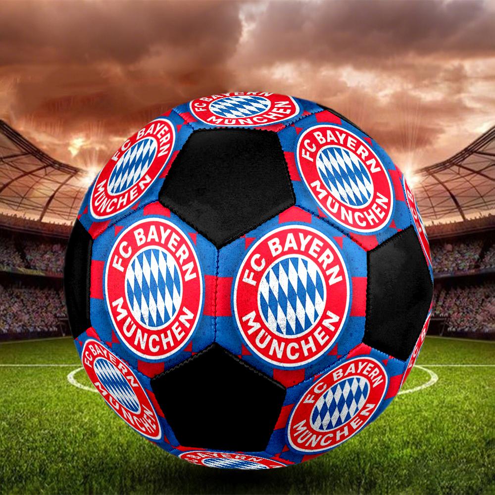 ФК Бавария Мюнхен Футбольный мяч для зала Цветной Машинная строчка ПВХ Размер 5 Командная тренировка Готов к соревнованиям Прочный Высокий отскок Крутой спортивный подарок