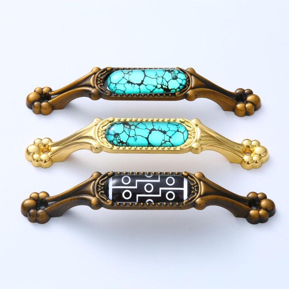 4 Pcs Minimalist Kitchen Cabinet Knobs Zinc Zinc Zinc Alloy Drawer Pulls Vintage Furniture Handles Wardrobe