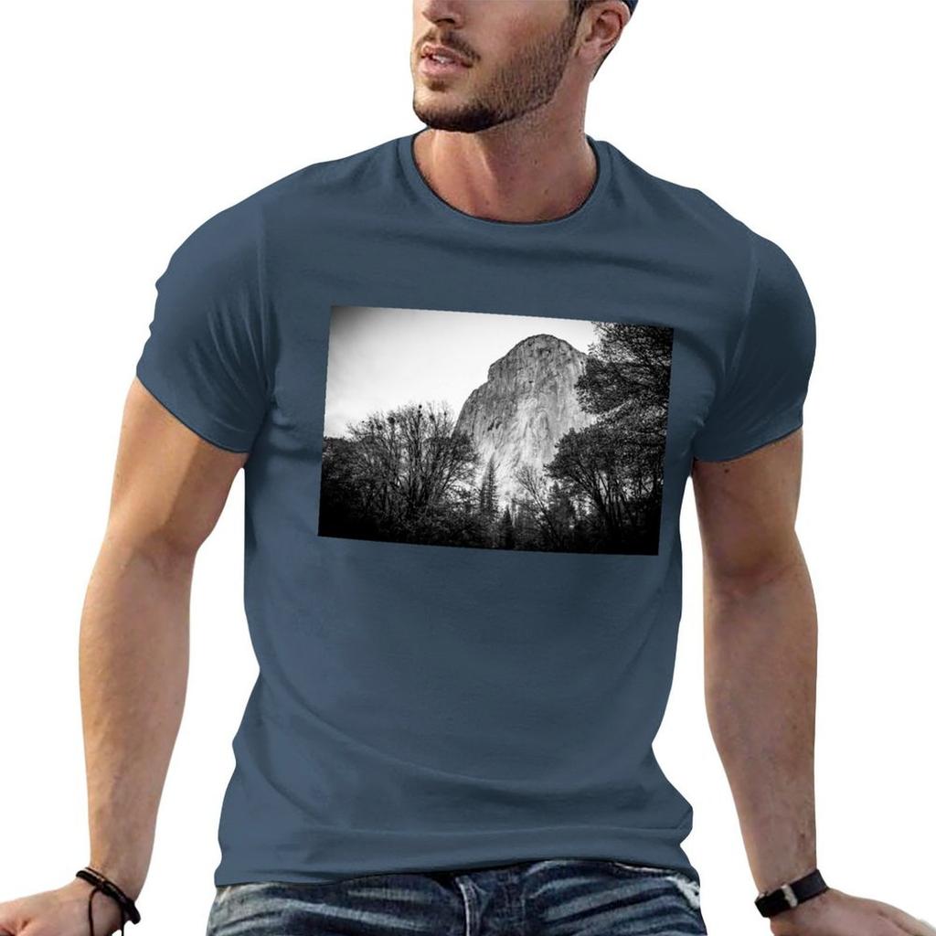 El Capitan TShirt Simple Solid Color Crew Neck Tee