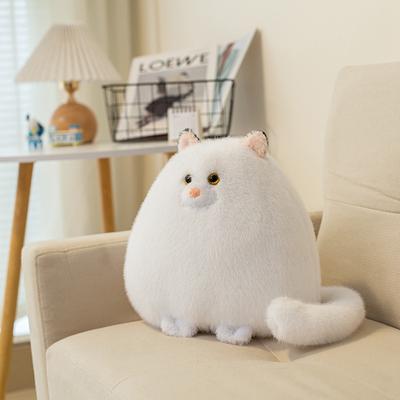 Белый персидский кот Нежные плюшевые игрушки Очаровательные животные Плюшевые кошки Кукла Подушка для дивана Подушка для объятий Детские подарки Котёнок питомца