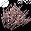 50PCS Thermal Shrinkage Electrical Car Wires Connector Solder Extrusion Terminals Block Cable Termination Wireway Clamping