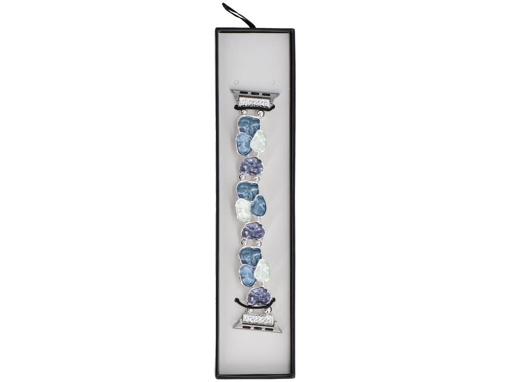 New GlacierX Gleam Ruffle Stretch Bracelet Ice Blue for Apple Watch 38/40/41mm Blue