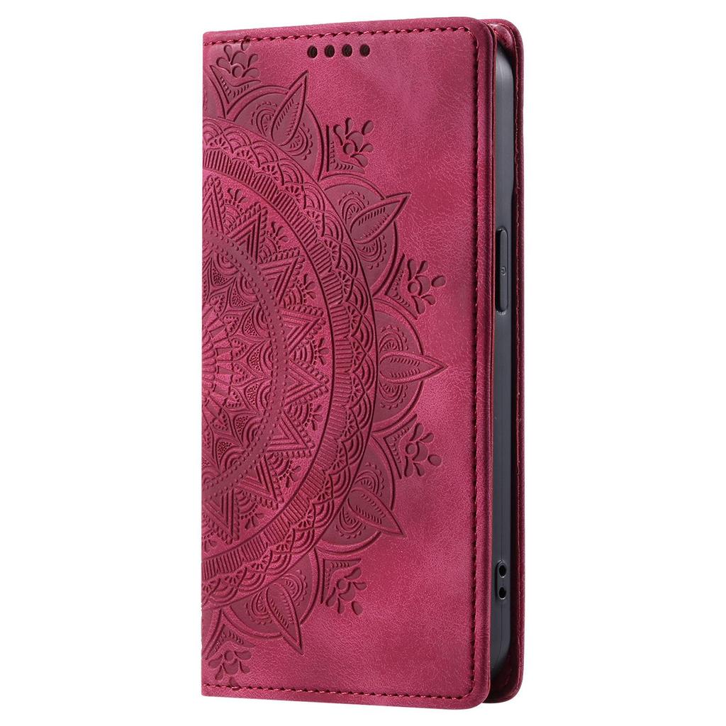 MOTO G14/Google 8Pro Leather Case: Frosted Totem Embossed, G84 Card Slot, Flip Magnetic Design